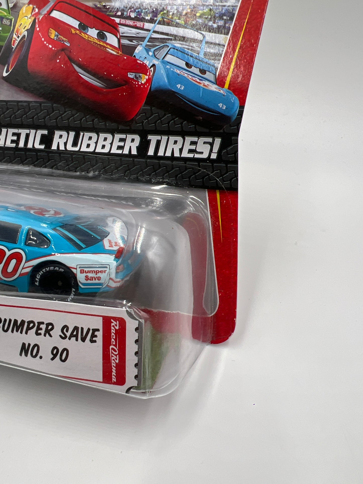 Disney Pixar The World Of Cars Rubber Tires Bumper Save No 90 140H