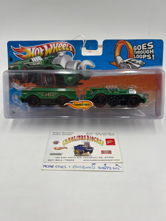 2011 Hot Wheels Rapid Transit Trains Super Stoker Green 116A