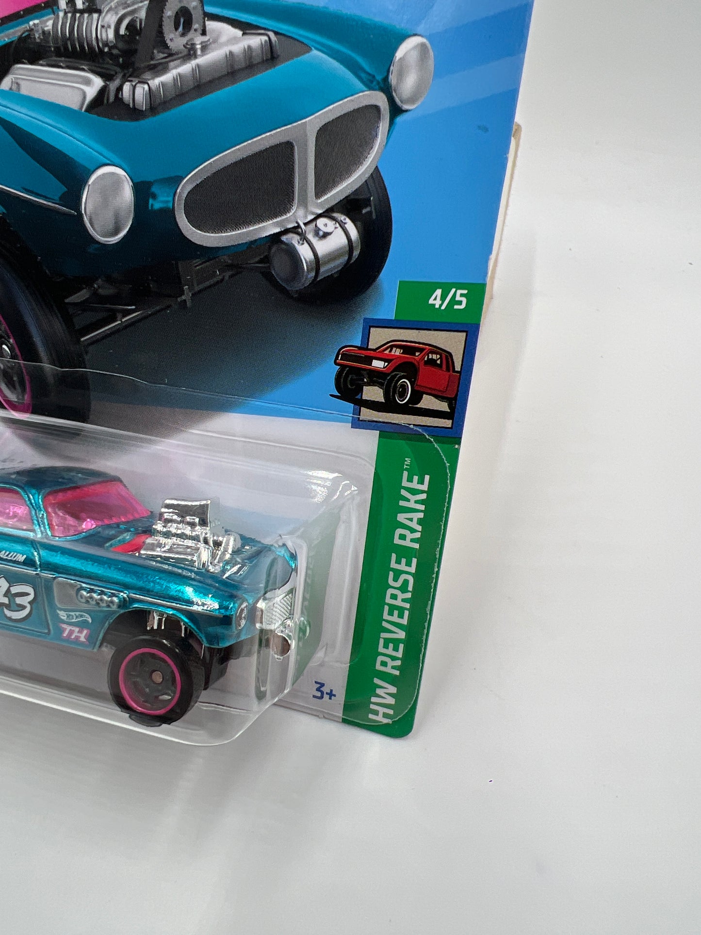 2024 Hot Wheels Super Treasure Hunt #153 Volvo P1800 Gasser Blue W/Protector