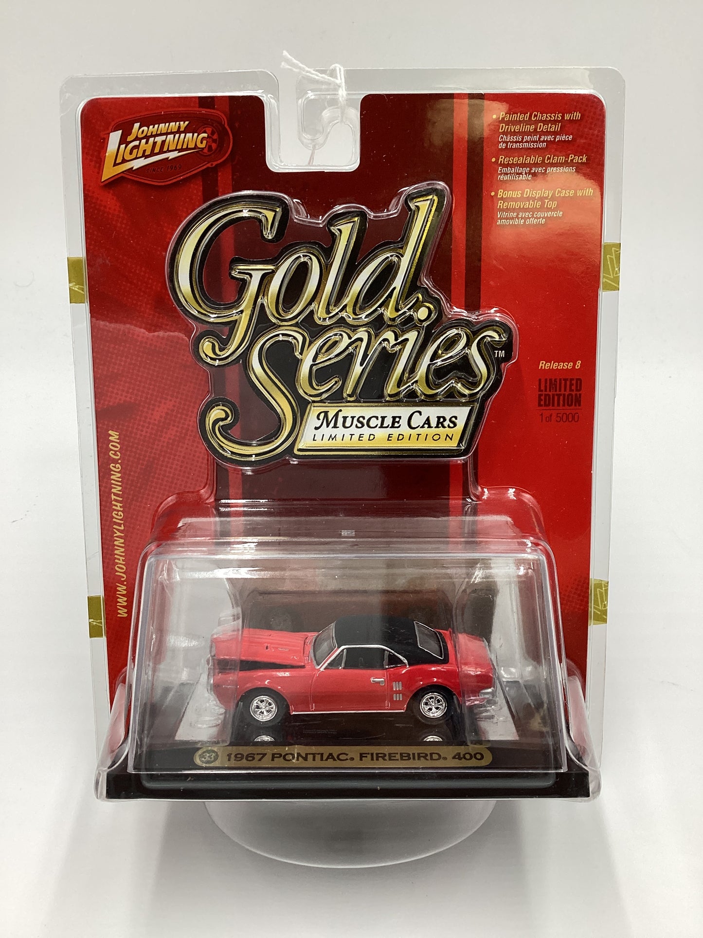 Johnny Lightning Gold Series Muscle Cars Release 8 #33 1967 Pontiac Firebird 400 Red 232H