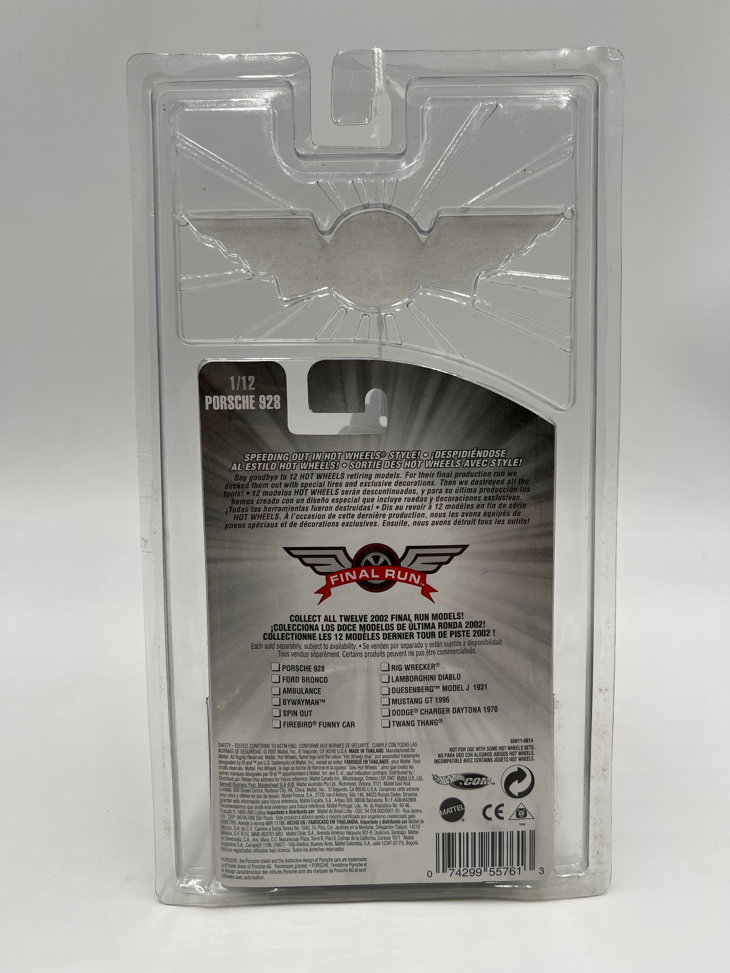 2002 Hot Wheels Final Run #1 Porsche 928 Black
