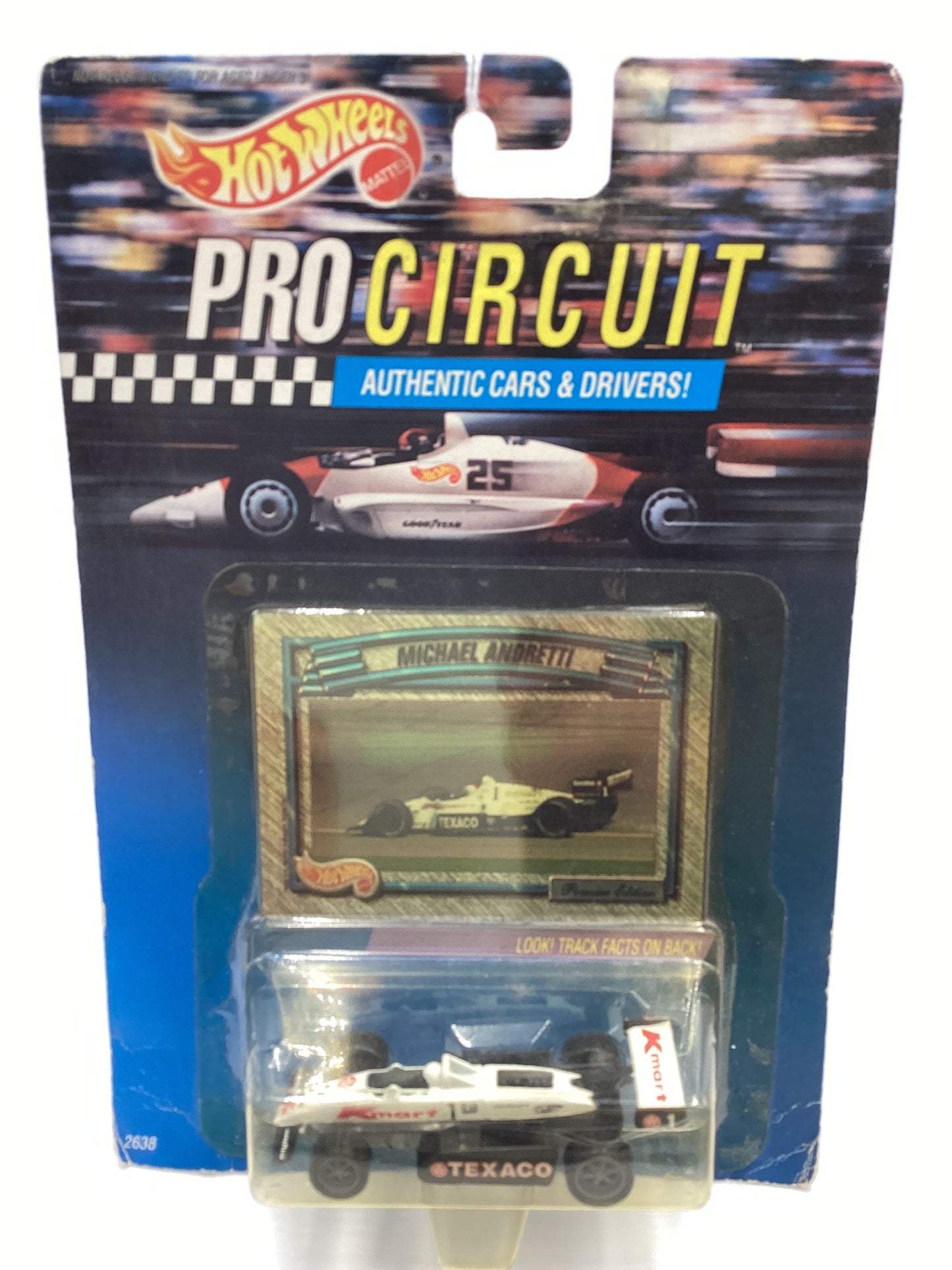 Hot Wheels Pro Circuit Valvoline Texaco Michael Andretti *Yellowed*