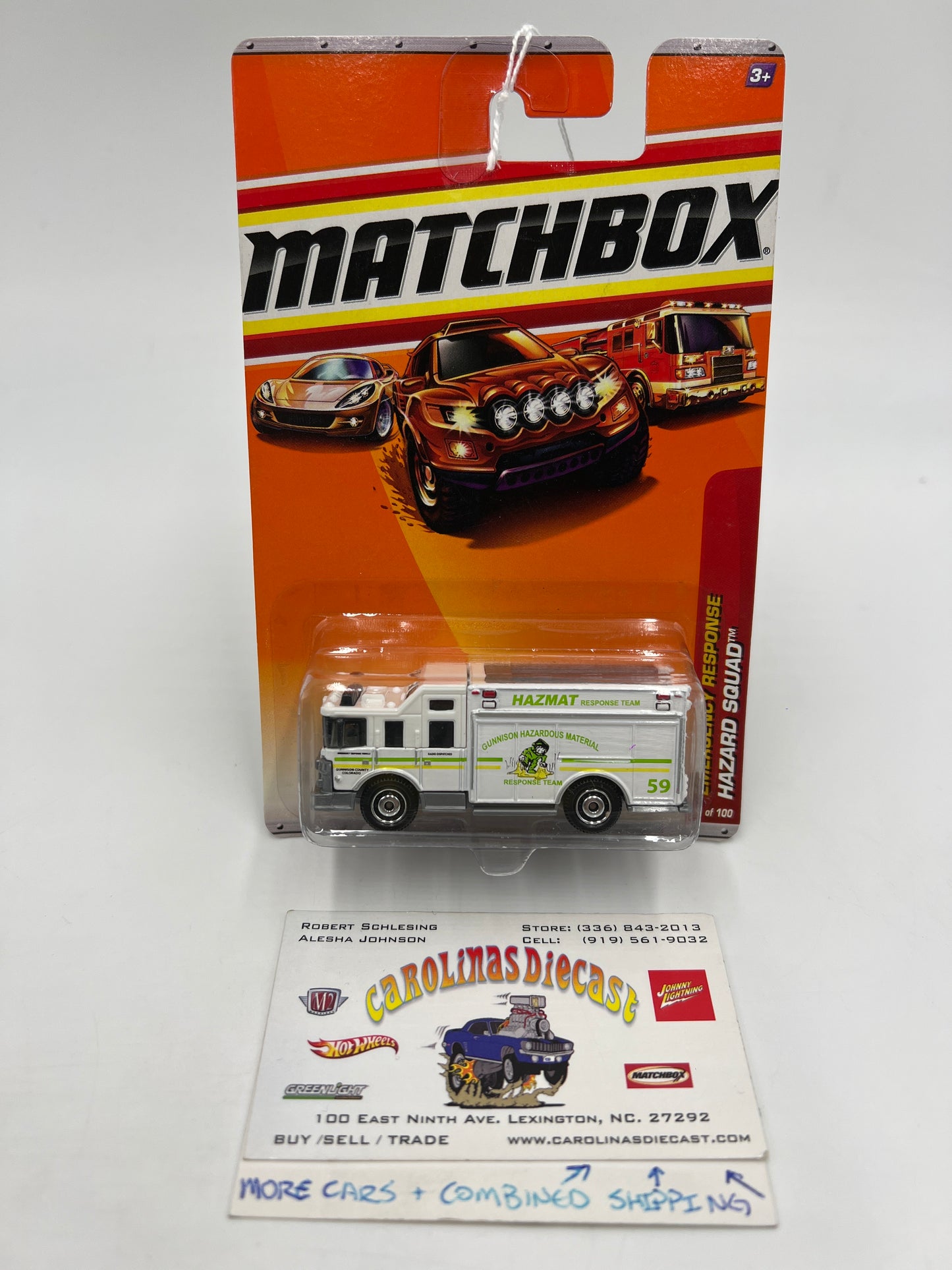 Matchbox Emergency Response #51 Hazard Squad Hazmat White 216K