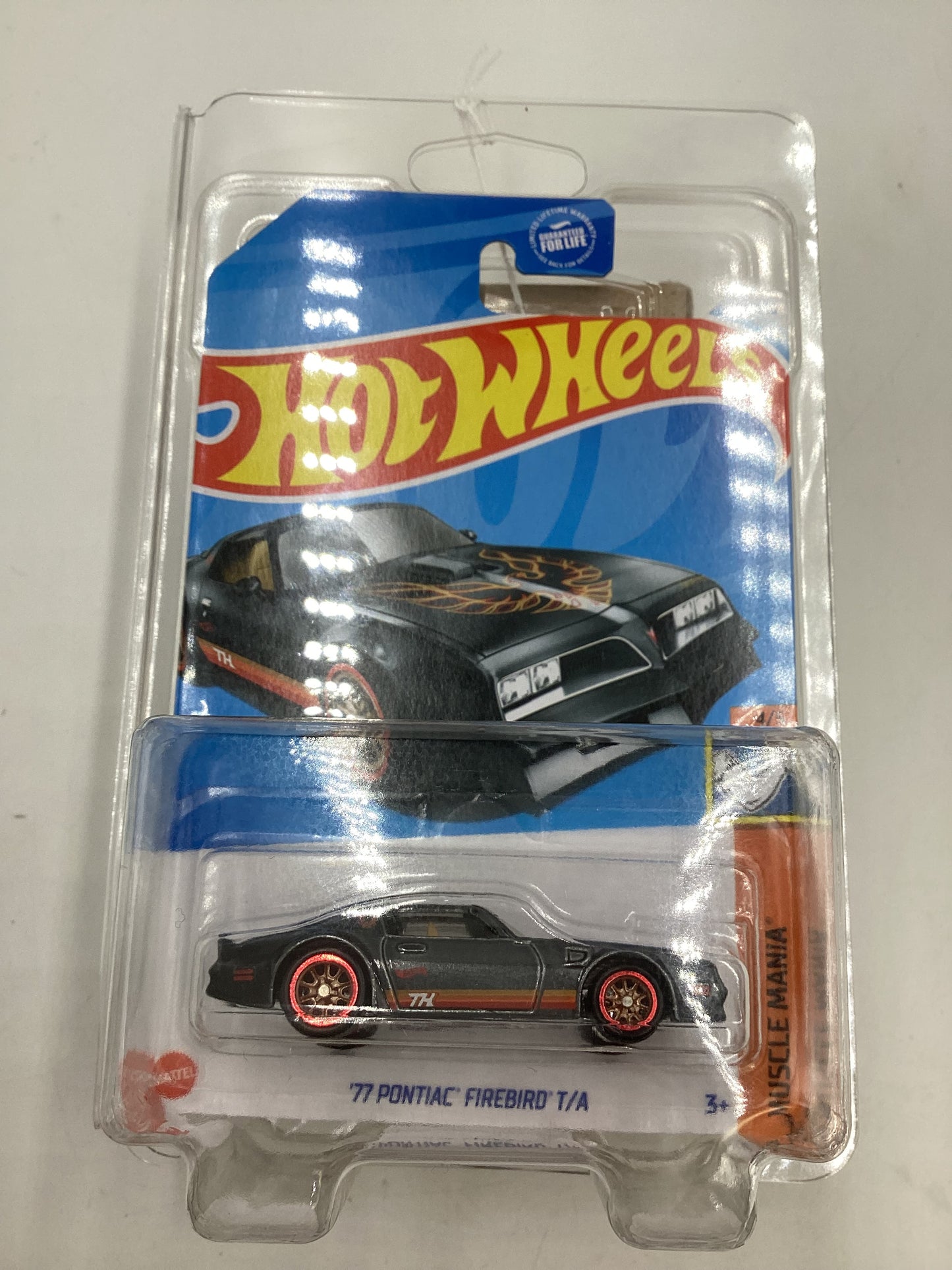 2024 Hot Wheels Super Treasure Hunt #206 77 Pontiac Firebird T/A Black with protector