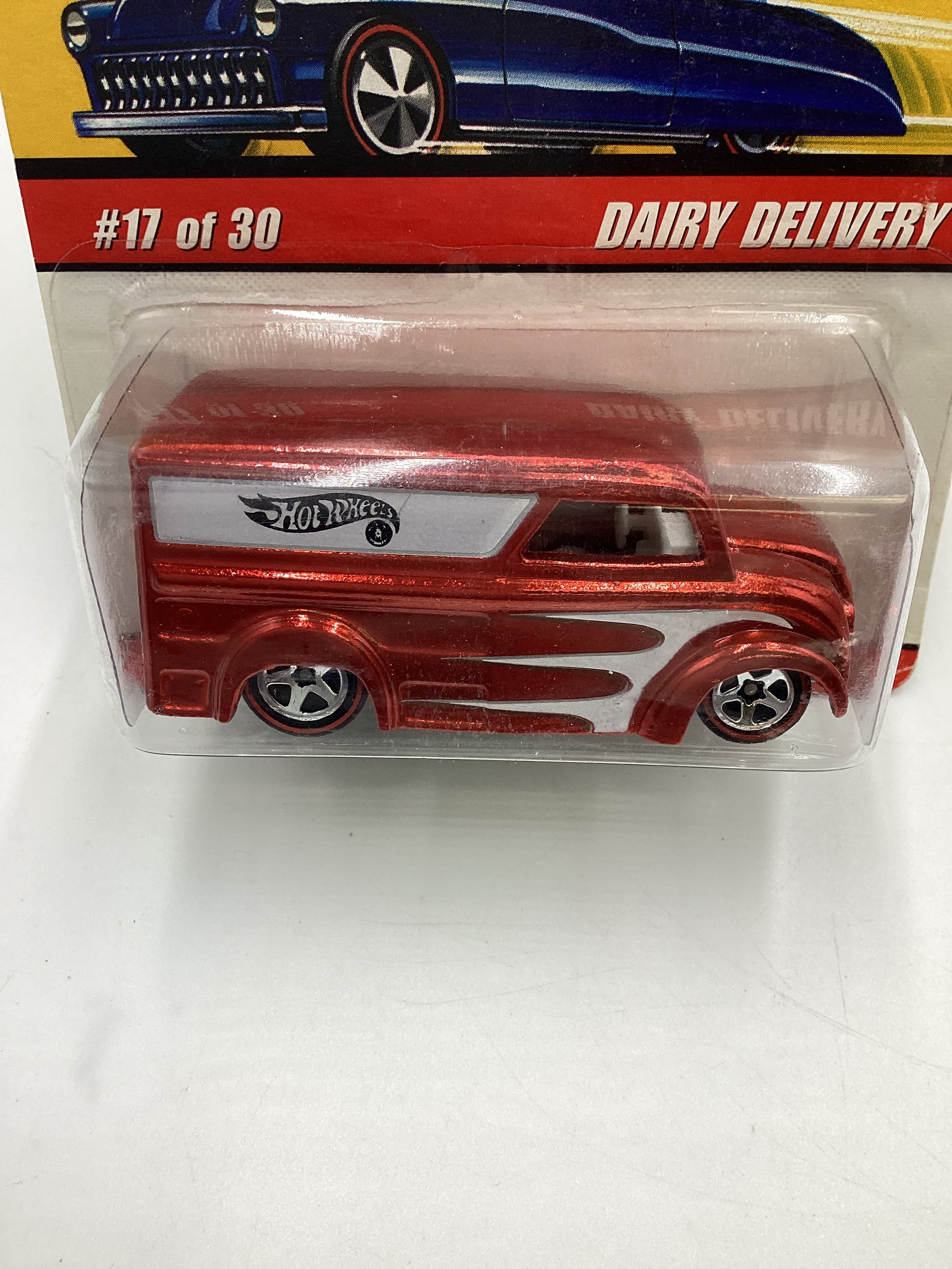 Hot Wheels Classics Series 2 #17 Dairy Delivery Red Card Not