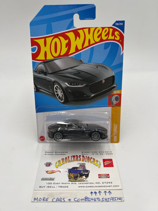 2022 Hot Wheels Super Treasure Hunt #158 2020 Jaguar F-Type Gray W/Protector