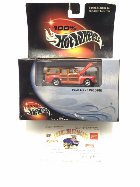 Hot Wheels Black Box 100% 1948 Merc Woody (Curved Card)