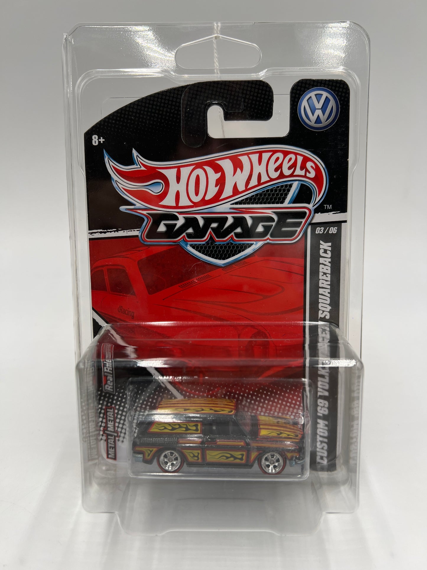 Hot Wheels Premium Garage Series #3 Custom 69 Volkswagen Squareback Black W/Protector HTF