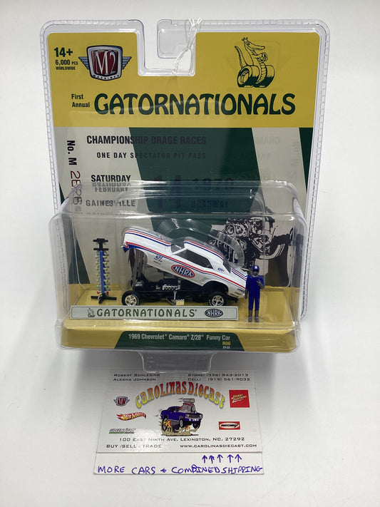 2024 M2 Machines Diorama 1969 Chevrolet Camaro Z/28 Funny Car R06 196G