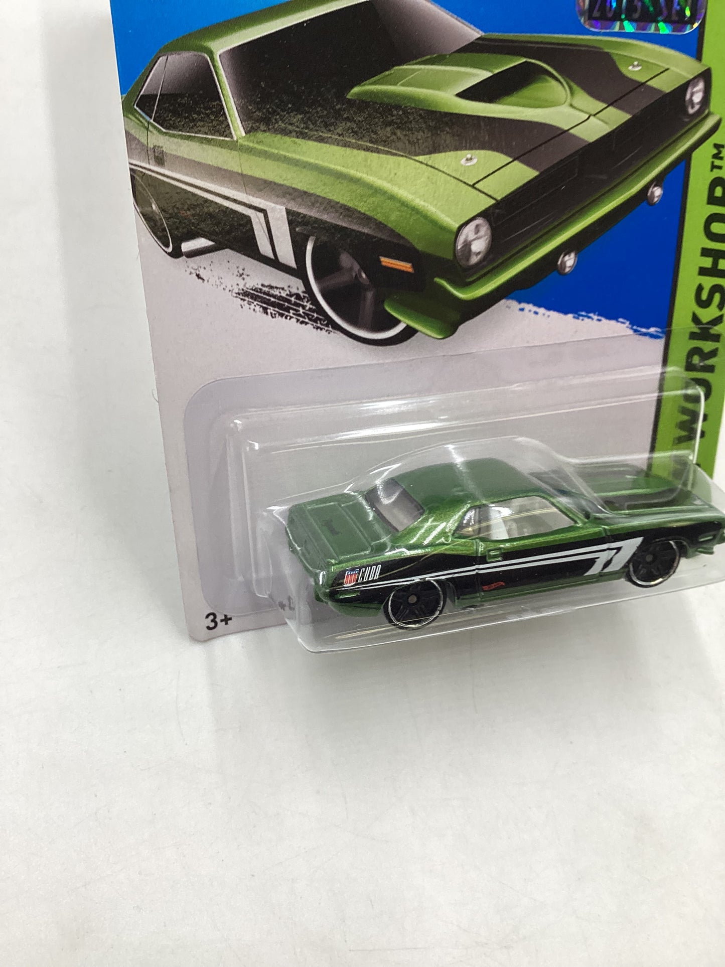 2015 Hot Wheels #199 Factory Sealed Green 70 Plymouth AAR Cuda 44A