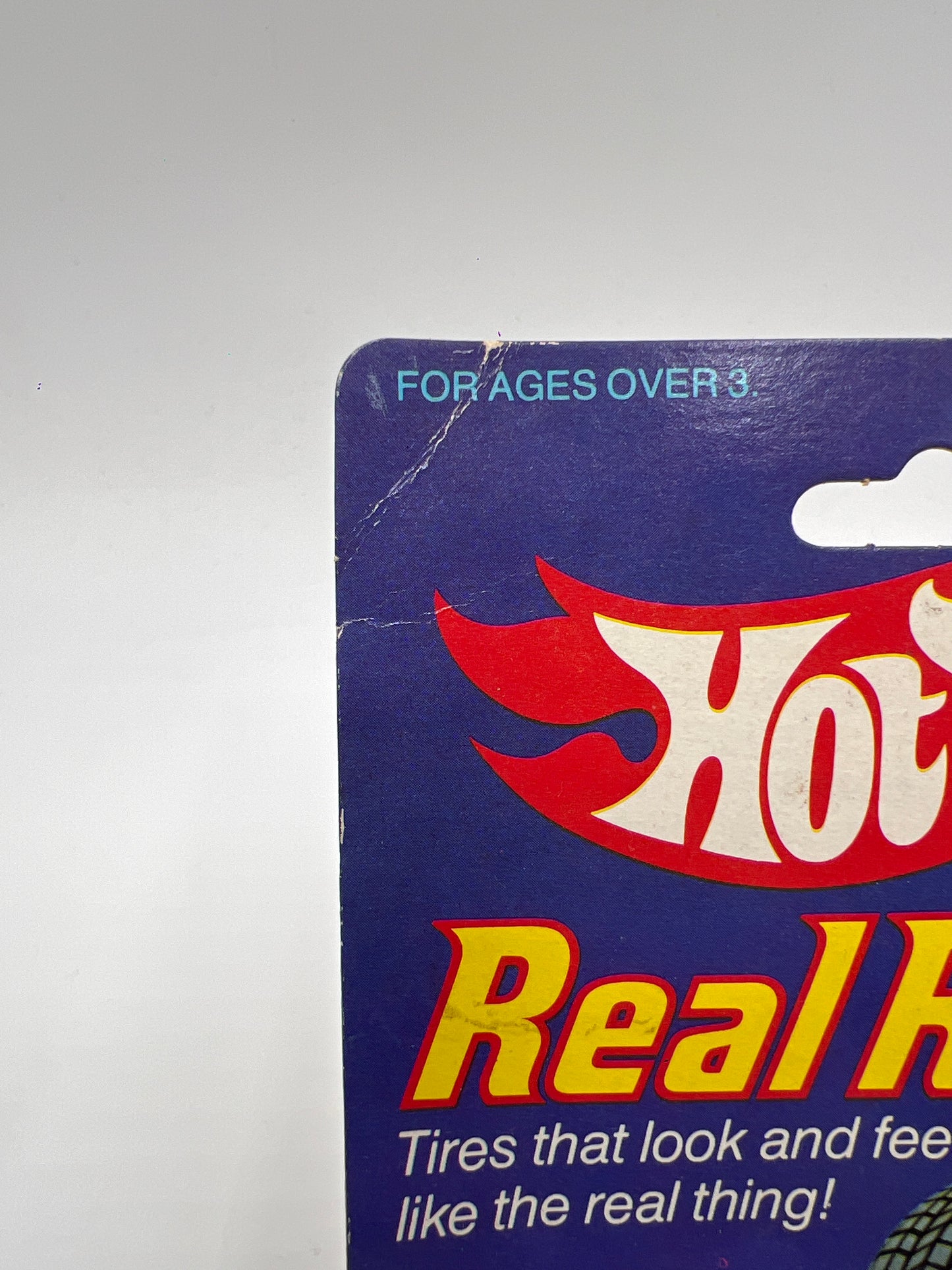 Hot Wheels Original 1982 Real Riders #4369 Gray Hub Classic Cobra Blue W/Protector