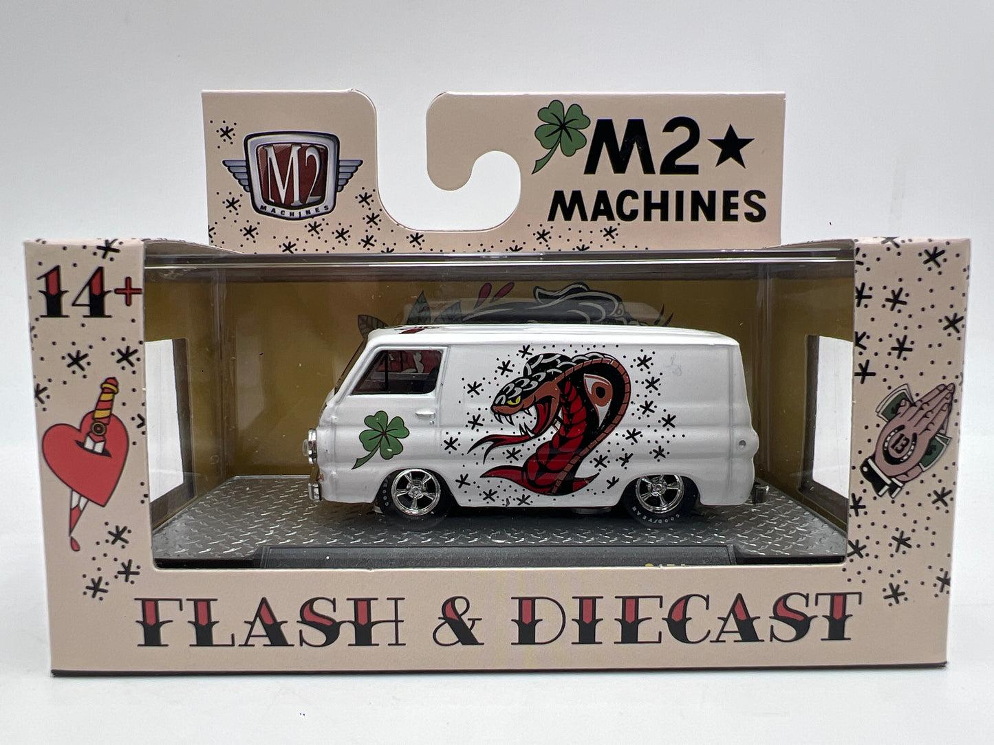 2026 M2 Machines S154 Flash & Diecast 1964 Dodge A100 Panel Van White