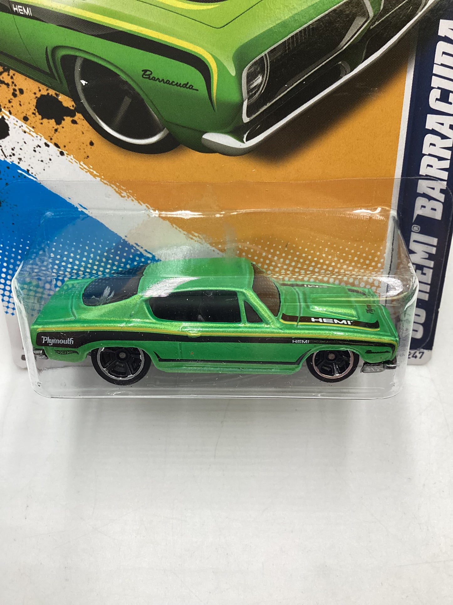 2012 Hot Wheels Muscle Mania #87 68 Hemi Barracuda Green 36H