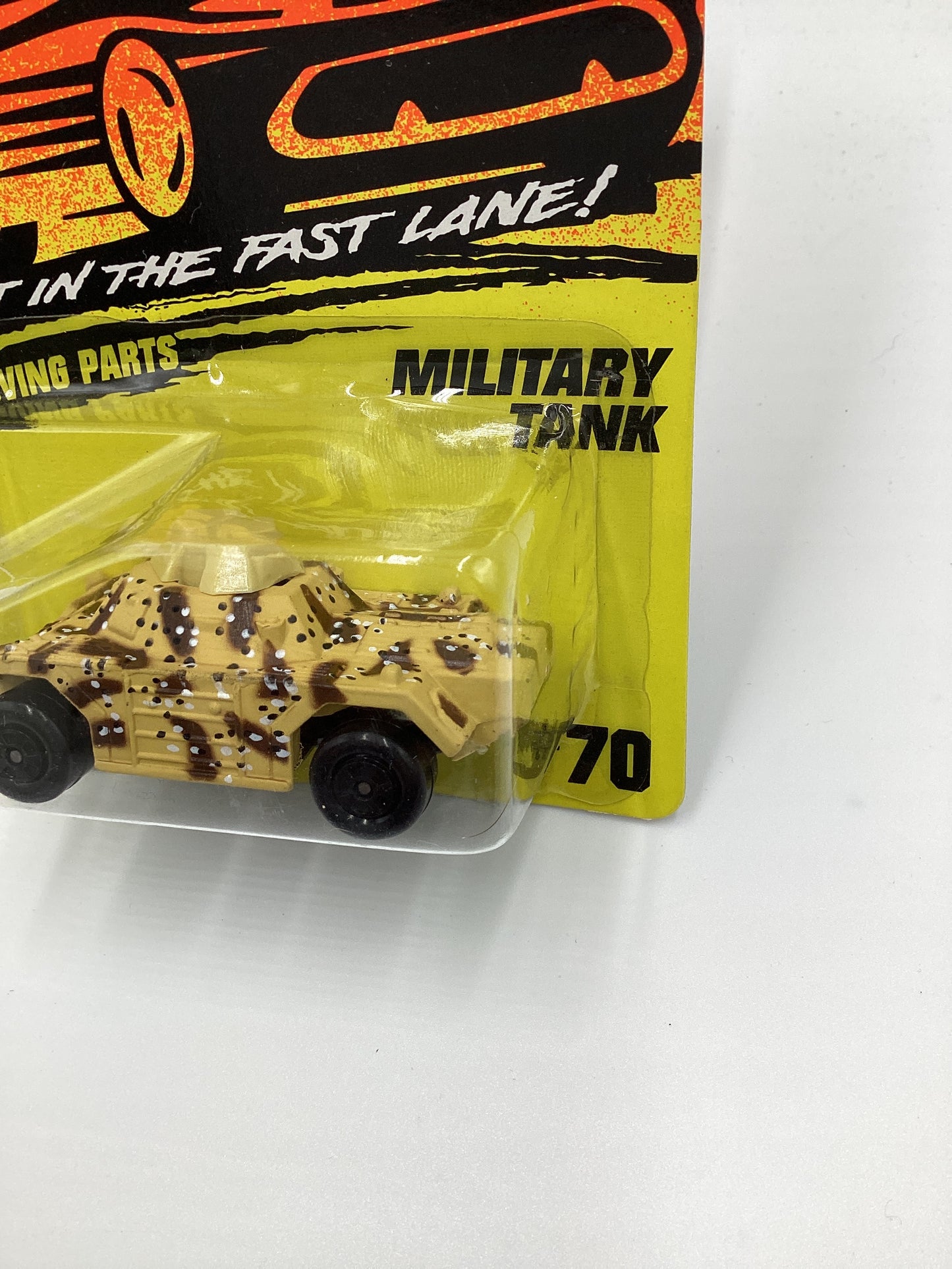 Matchbox Moving Parts Get In The Fast Lane #70 Military Tank 207F