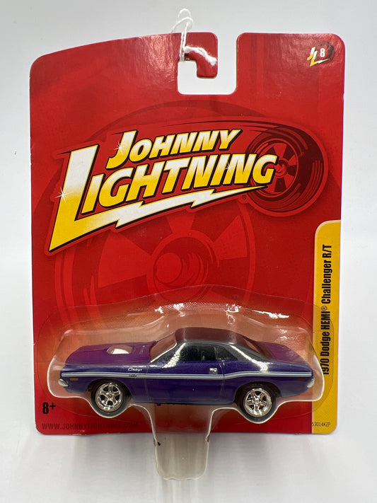 Johnny Lightning Small Card 1970 Dodge Challenger R/T Purple 217D