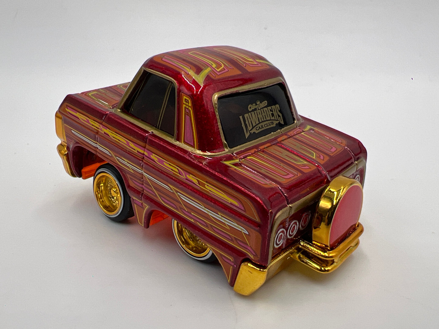 MGA Car Tuned Series 1 Show Glow Lowriders #8 64 Chevy Impala Red