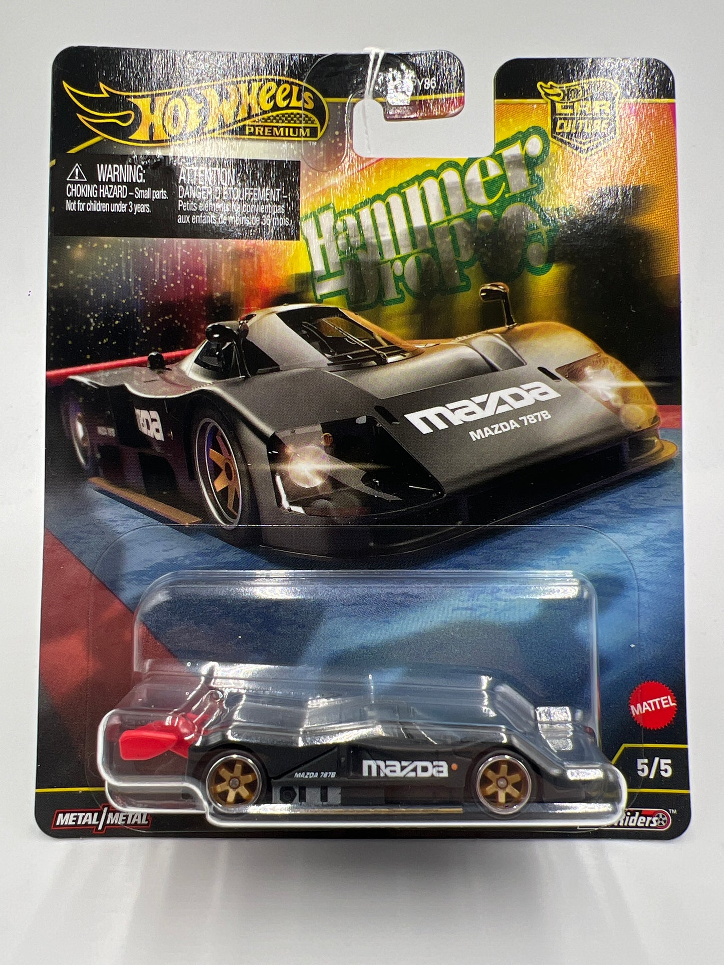 2025 Hot Wheels Car Culture Hammer Drops #5 Mazda 787B Matte Black 252B