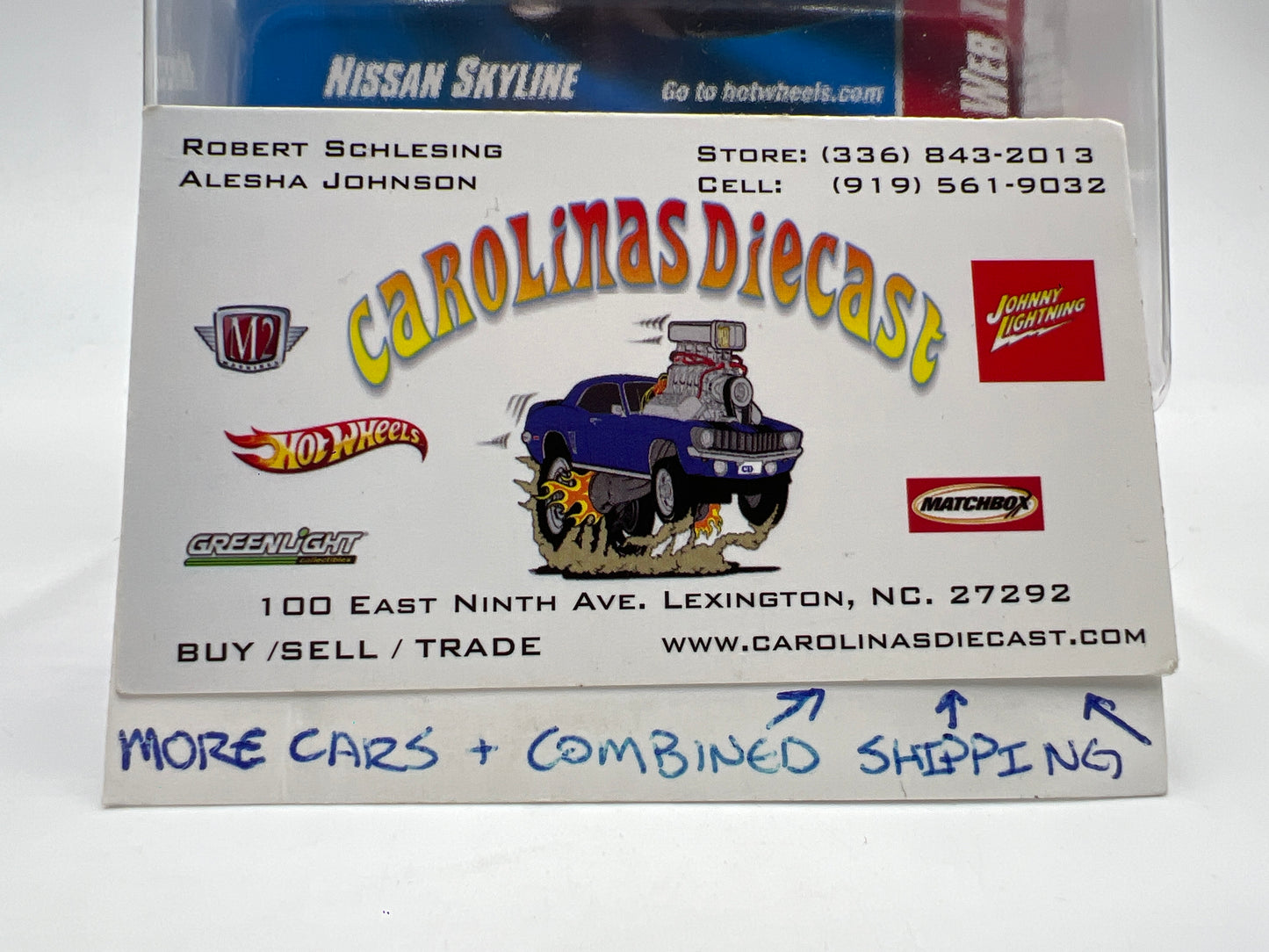 2008 Hot Wheels Web Trading Cars #81 Nissan Skyline Gold W/Protector