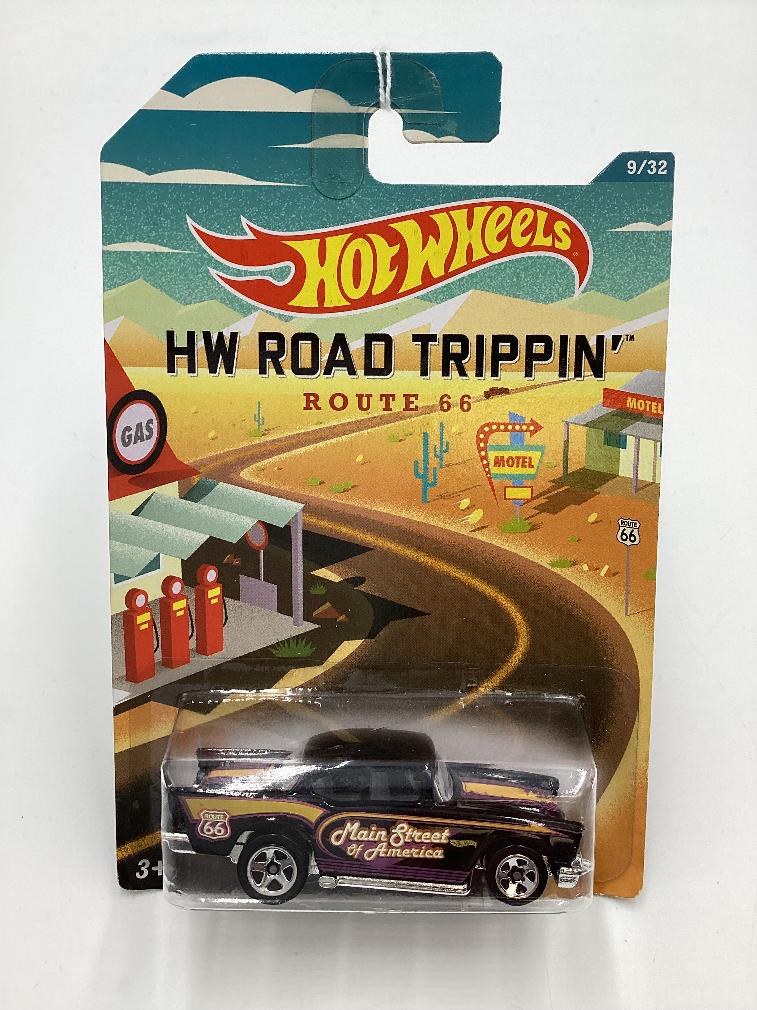 HW Road Trippin #9 57 Chevy Black 159D – carolinasdiecast