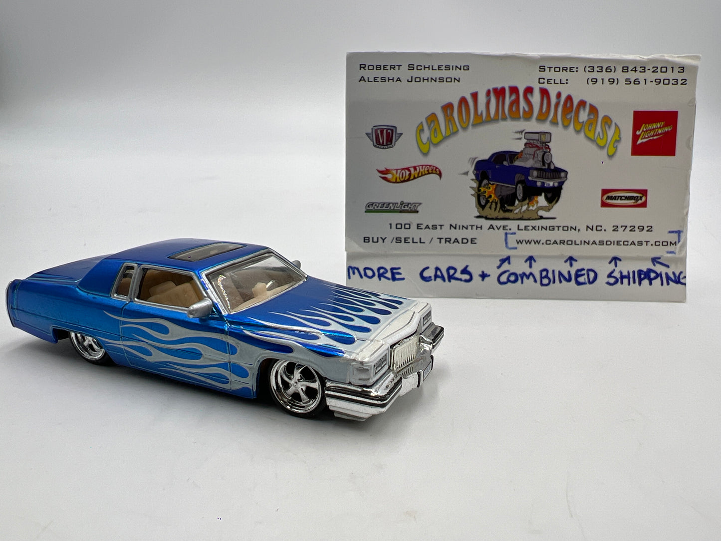 Jada Toys Dub City 1985 Cadillac Brougham Blue Loose