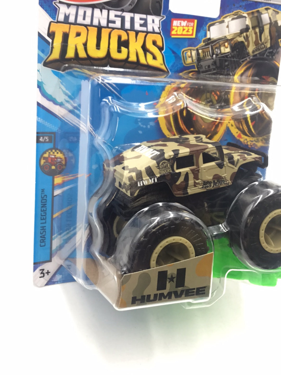 2023 Hot wheels Monster Trucks Humvee 4/5 133E