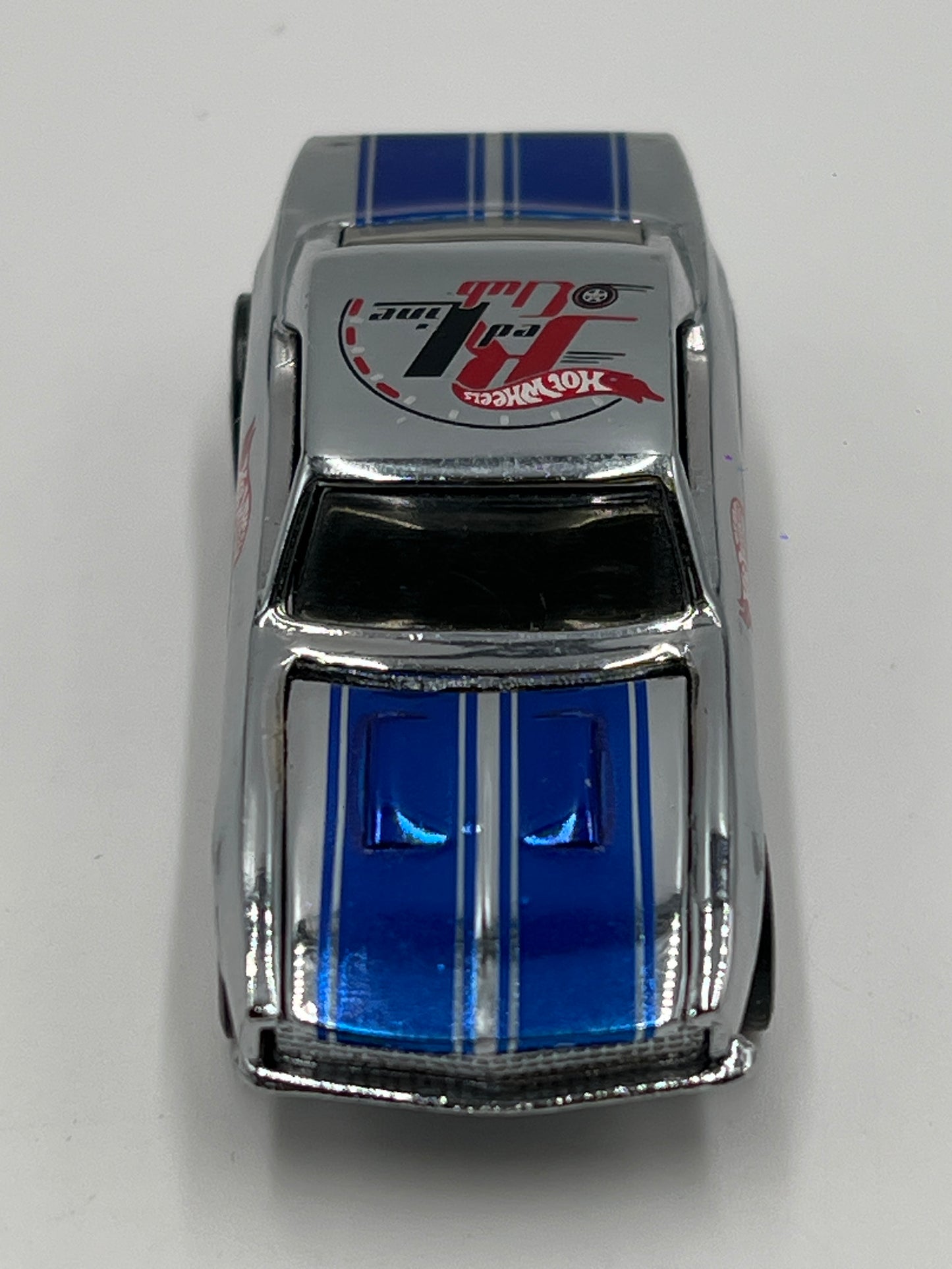 Hot Wheels RLC Membership Exclusive 1/10000 67 Camaro Chrome W/Blue Stripe Loose