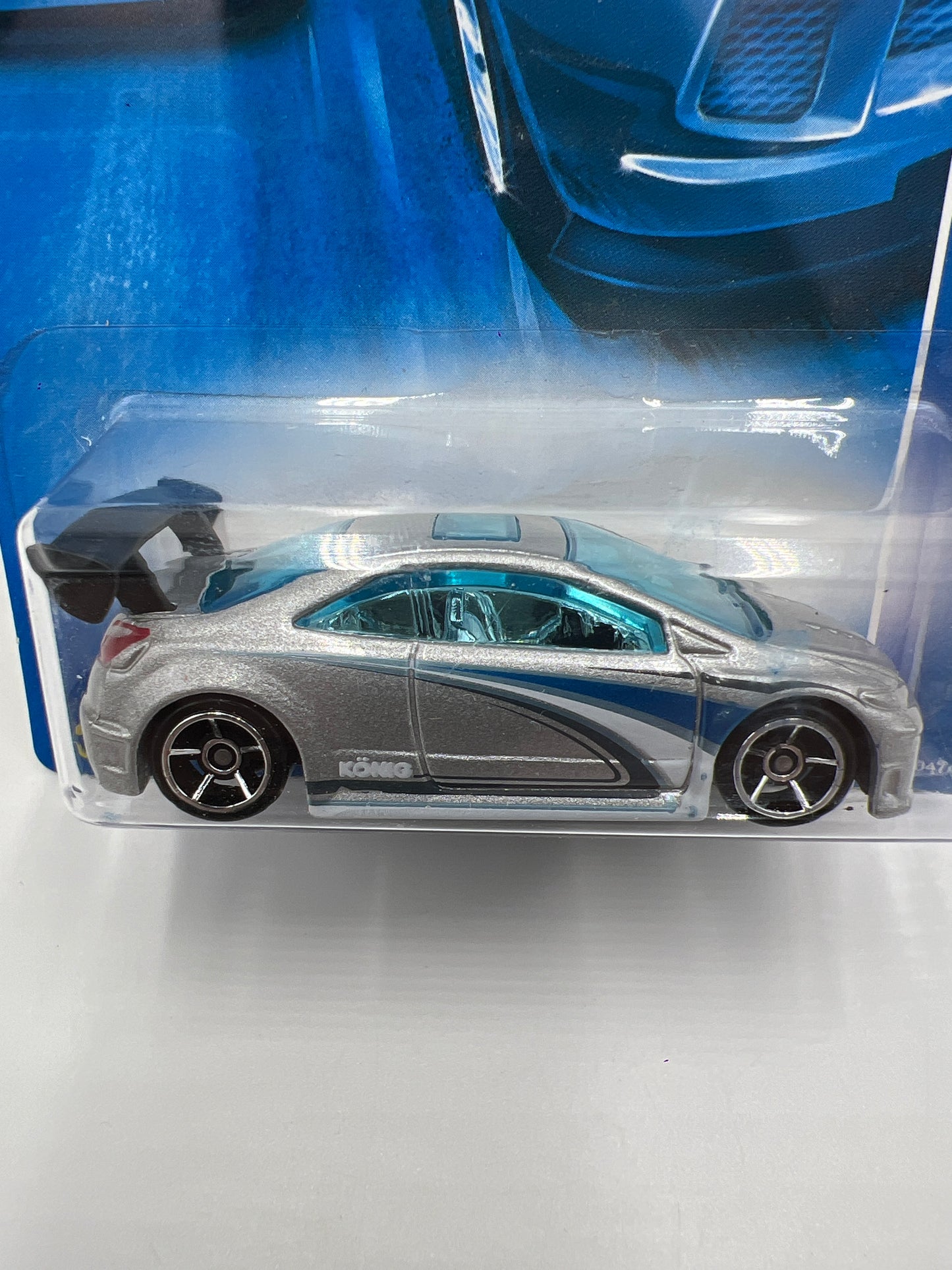 2008 Hot Wheels All Stars #47 Kmart Exclusive Honda Civic Si Silver W/Protector SR