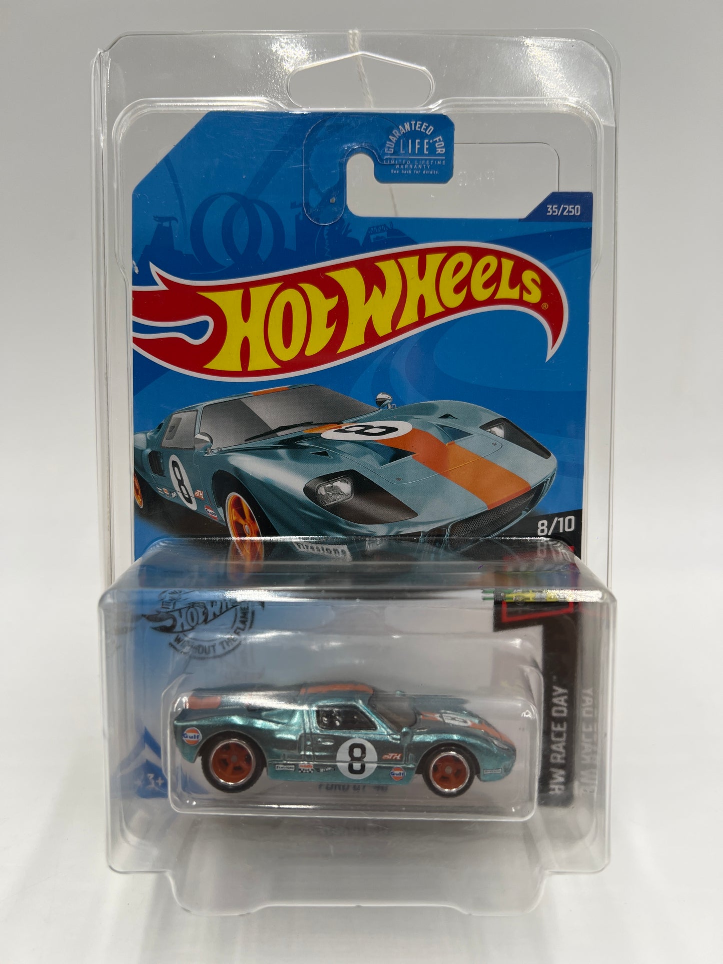 2020 Hot Wheels Super Treasure Hunt #35 Ford GT-40 Gulf Blue W/Protector
