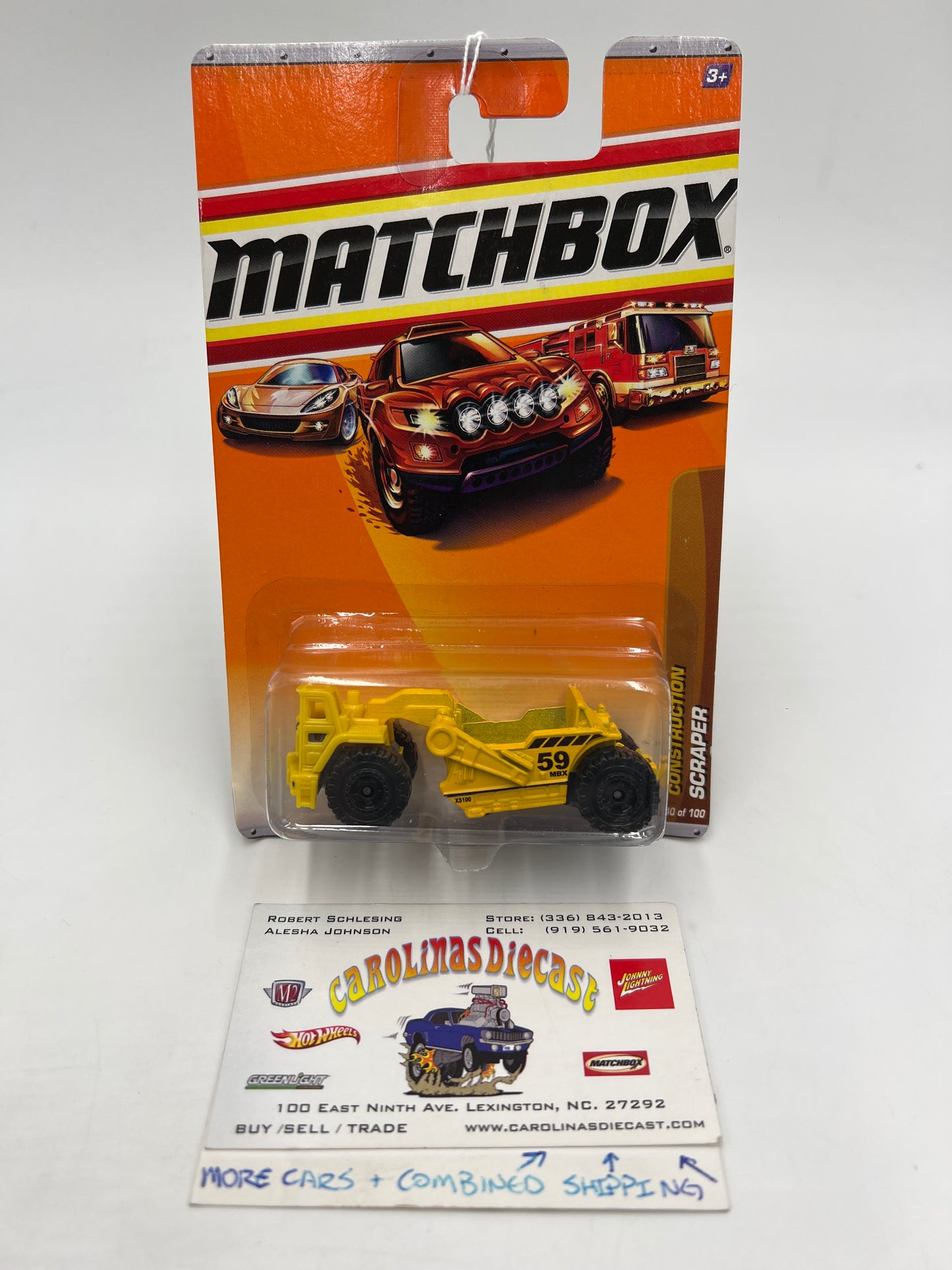 Matchbox Construction #40 Scraper Yellow 206G