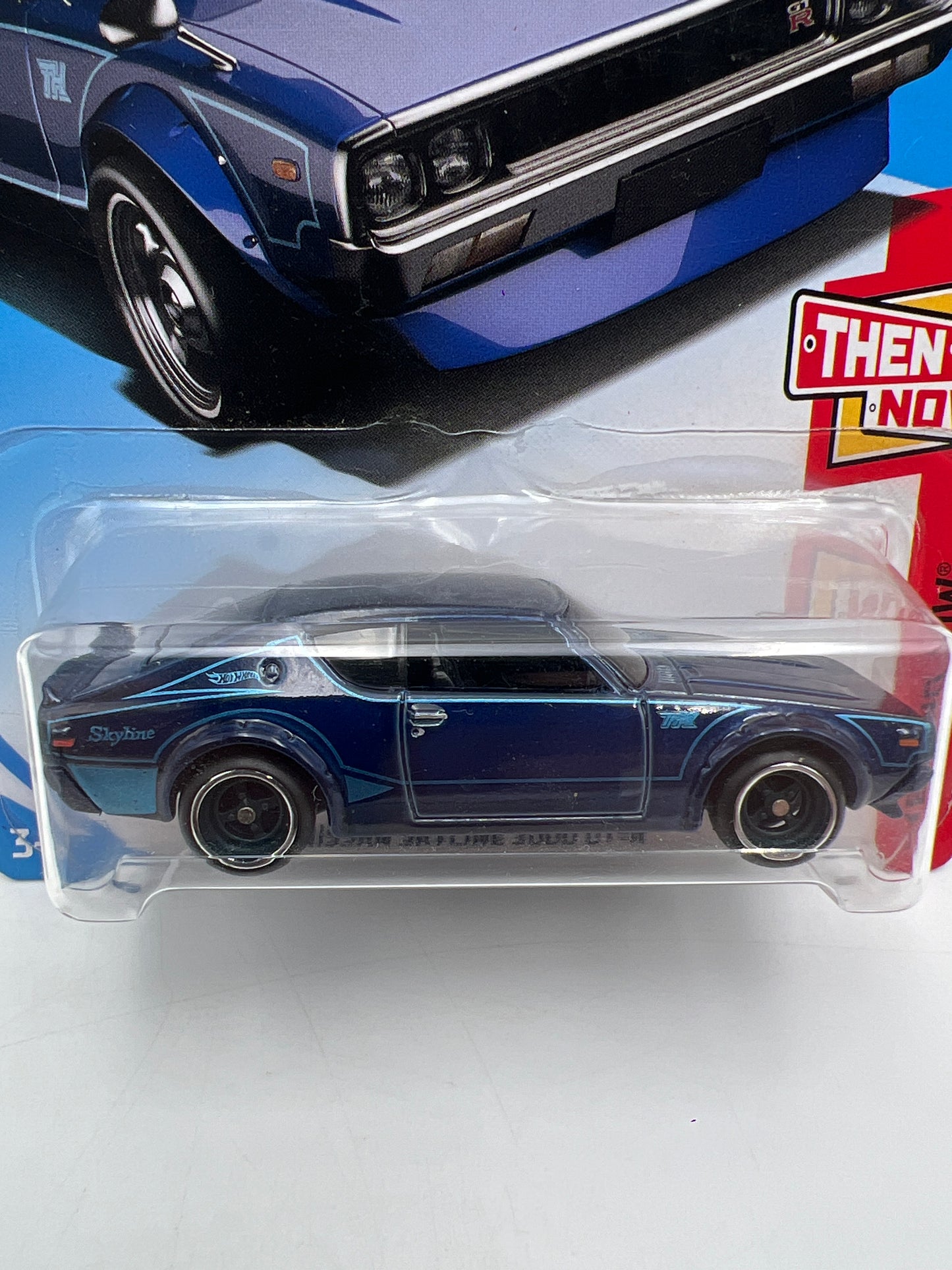 2018 Hot Wheels Super Treasure Hunt Nissan Skyline 2000 GT-R Blue W/Protector