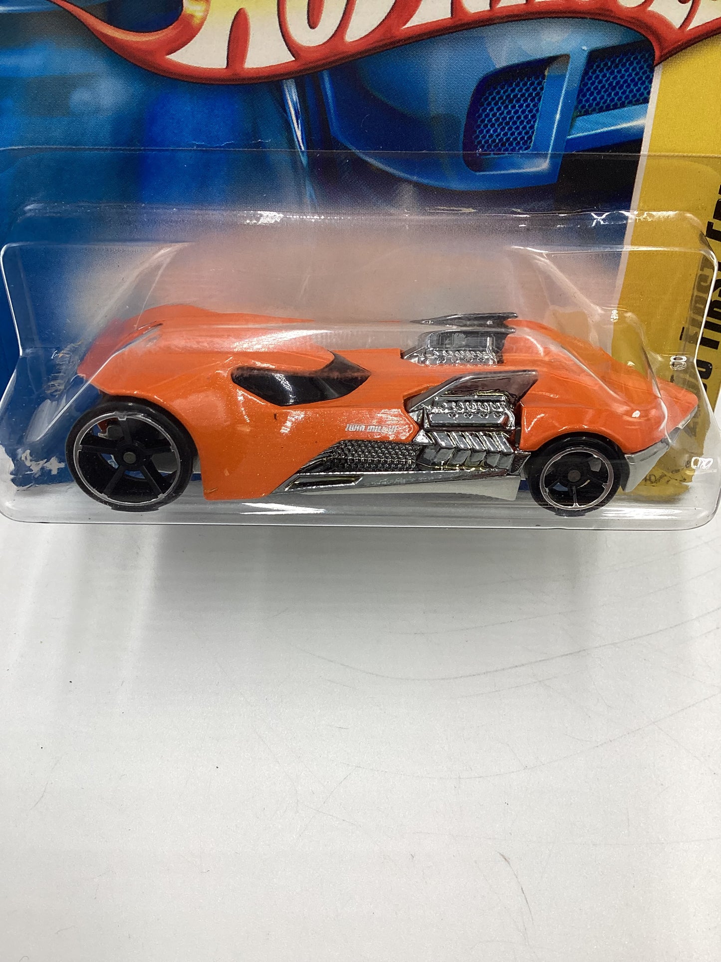 2008 Hot Wheels New Models #40 Twin Mill III Orange Short Card 116A