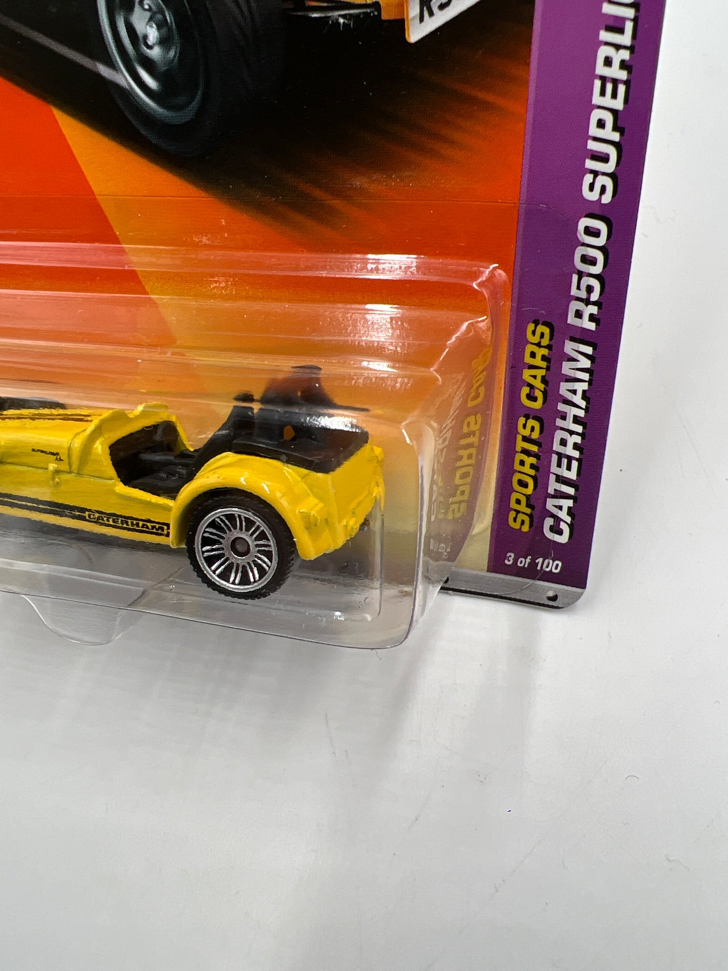 Matchbox Sports Cars Caterham R500 Superlight Yellow #3