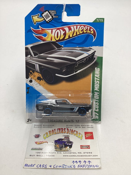 2012 HW Treasure Hunts #57 67 Custom Mustang 273C