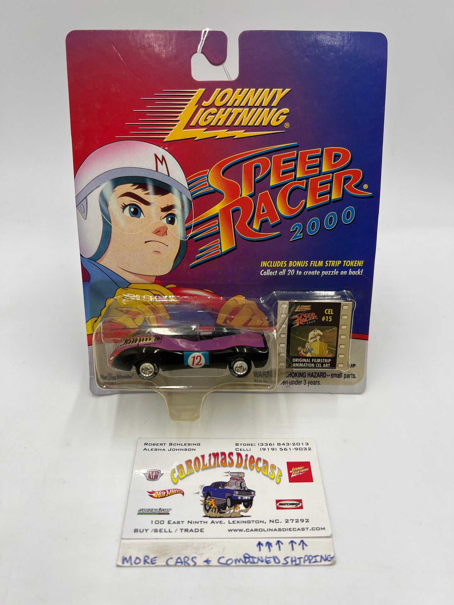 Johnny Lightning White Lightning Chase Speed Racer 2000 CEL #15 Snake Oiler Black/Purple