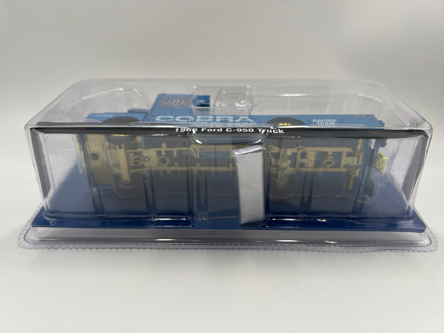 M2 Machines CHASE Ramp Truck Cobra Racing Team 1966 Ford C-950 Truck Blue