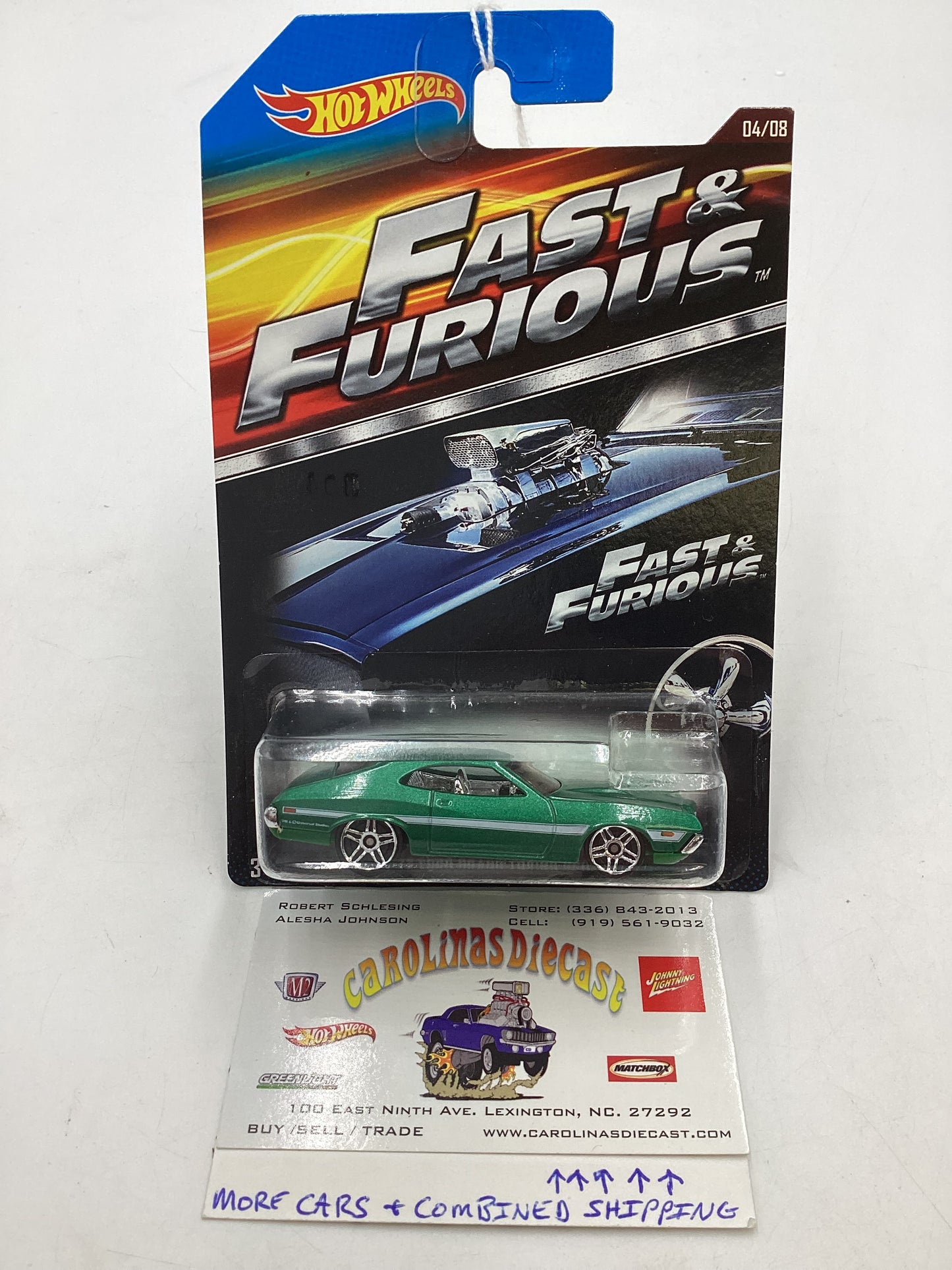 2015 Hot Wheels Fast & Furious #4 72 Ford Grand Torino Sport with protector 70G