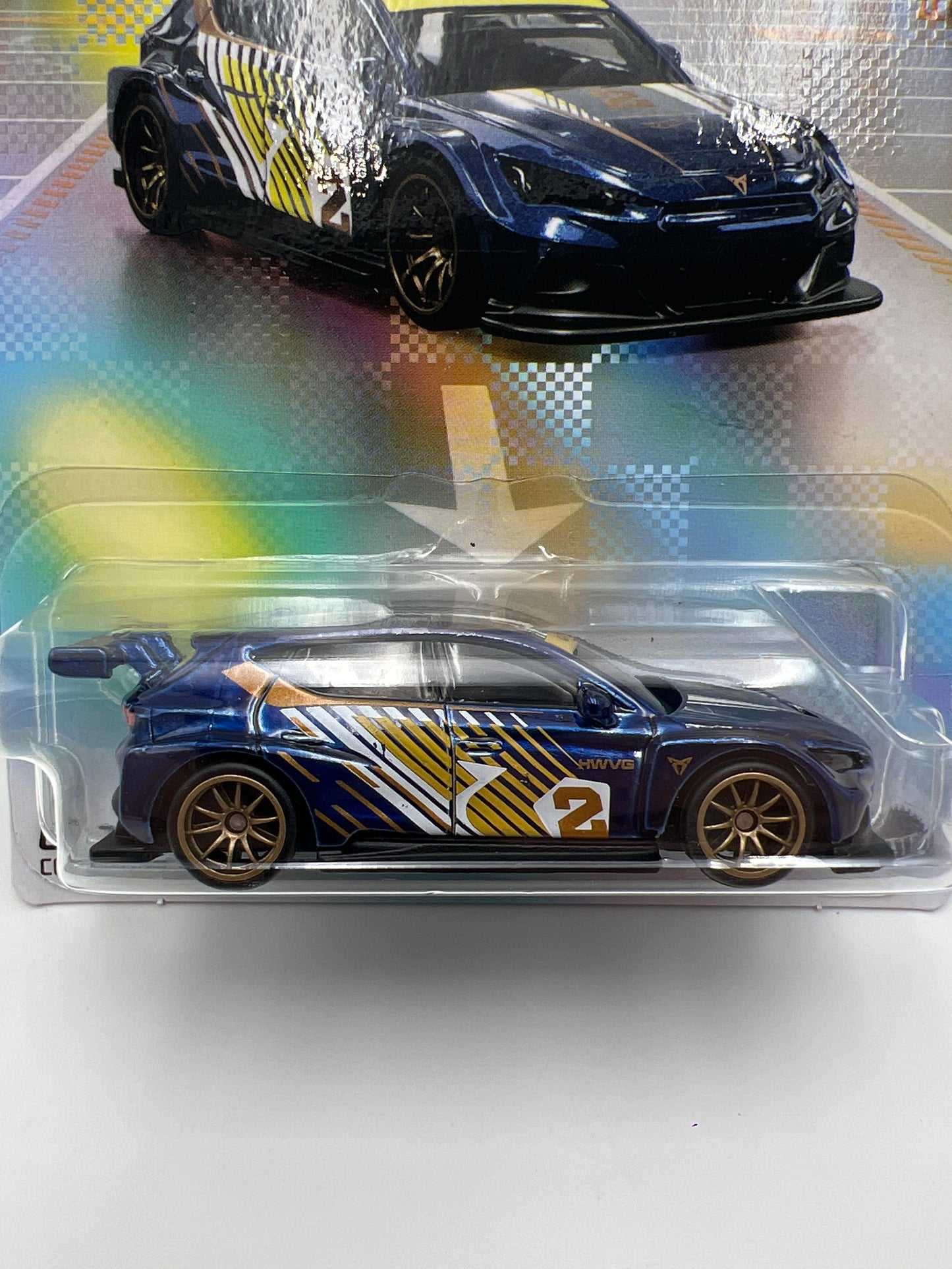 Hot Wheels NFTG Series 10 #26 Cupra e-Racer Blue W/Protector & Box