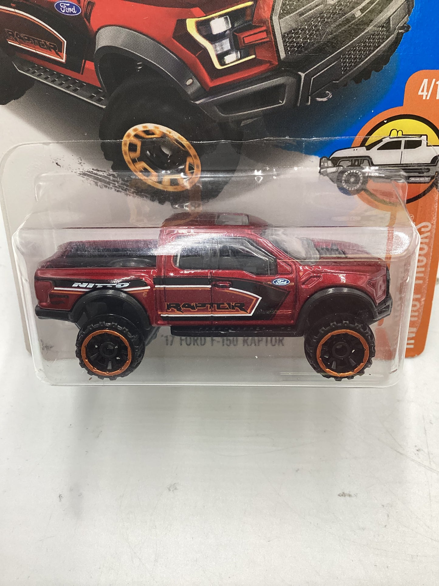 2017 Hot Wheels Hot Trucks #10 17 Ford F150 Raptor Red