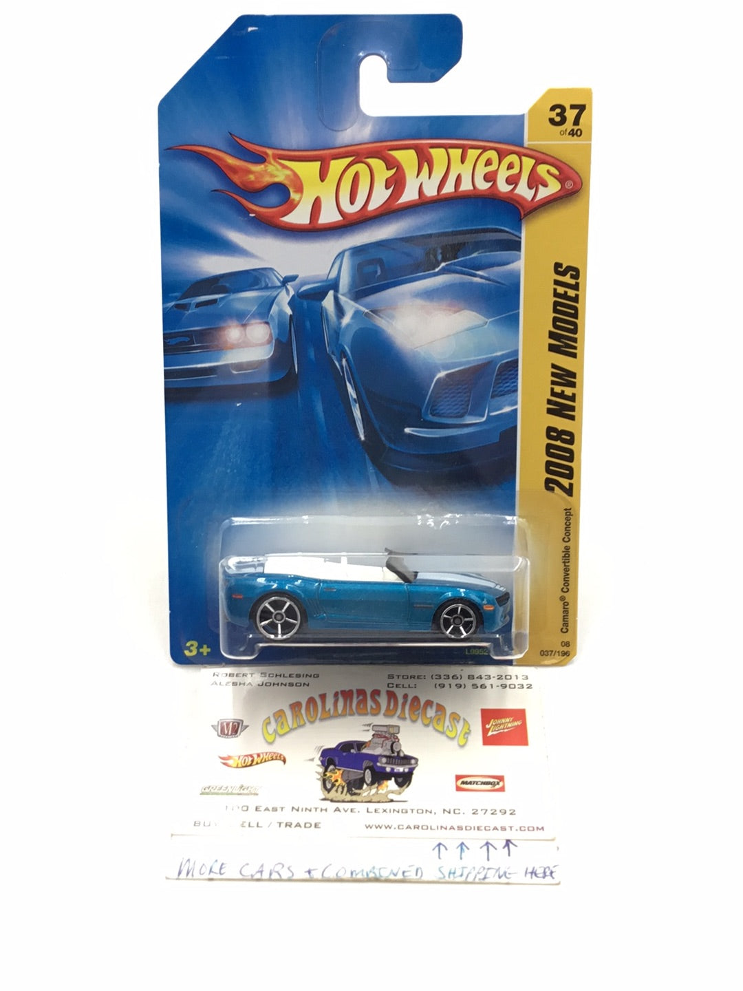 2008 Hot wheels #37 Camaro Convertible concept Z7