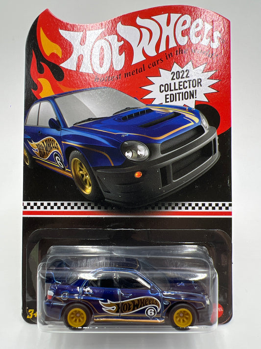 2022 Hot Wheels Collector Edition Mail In #6 Subaru Impreza WRX Blue W/Protector