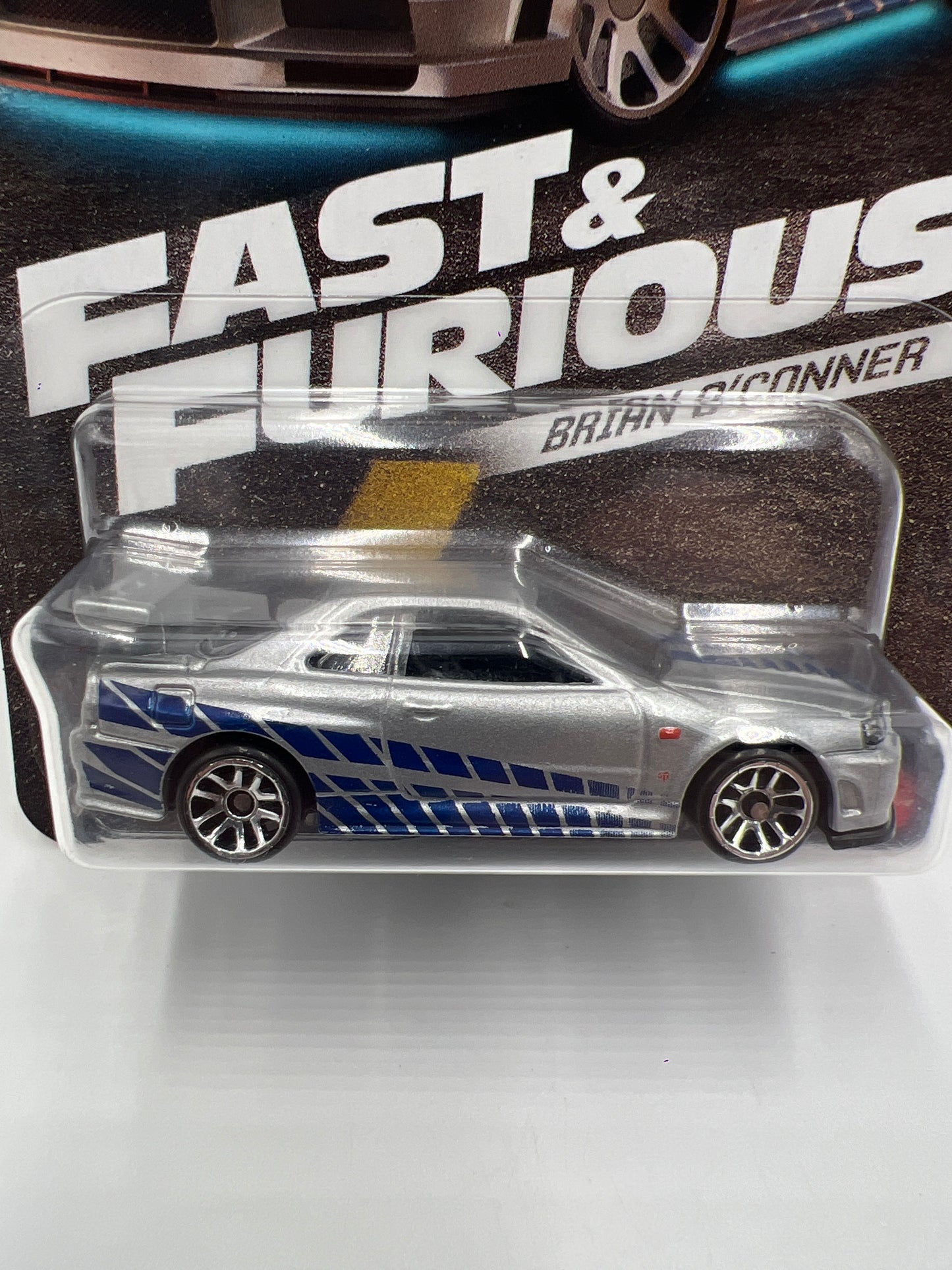 Hot Wheels Silver Series Fast & Furious Brian O’Conner #3 Nissan Skyline GT-R BNR34 Silver W/Protector #2