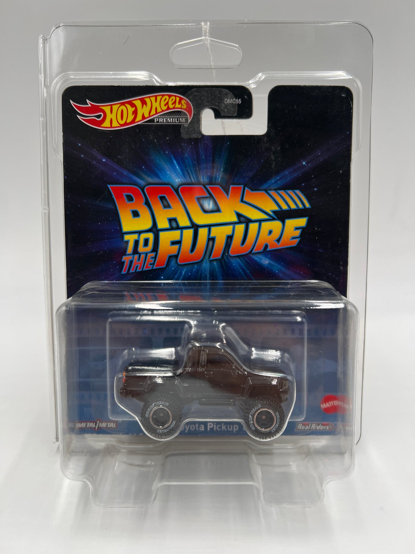 Hot Wheels Premium Back To The Future BTTF 1987 Toyota Pickup Truck Black W/Protector 2