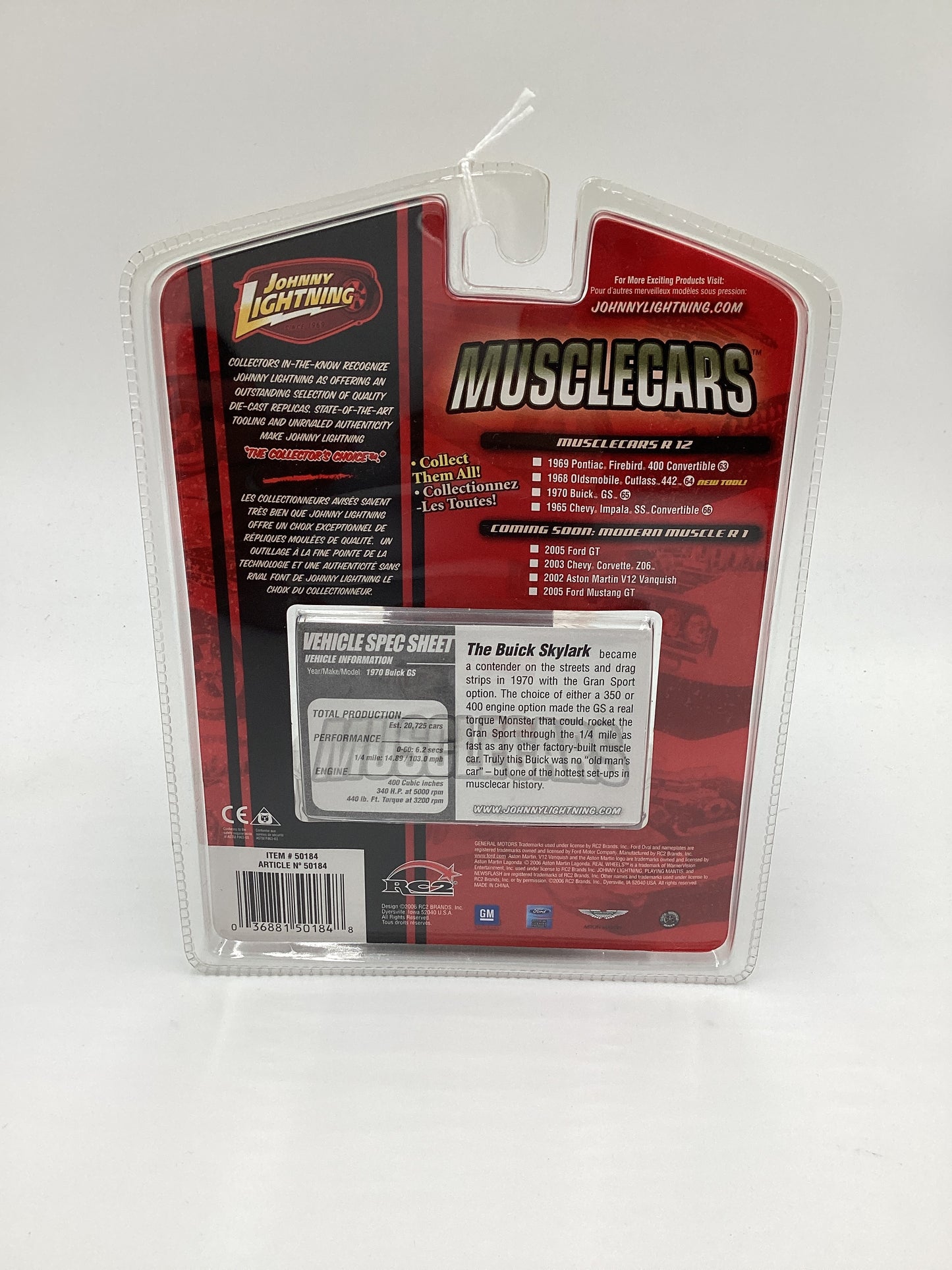 Johnny Lightning Muscle Cars 70 Buick GS Blue 221A