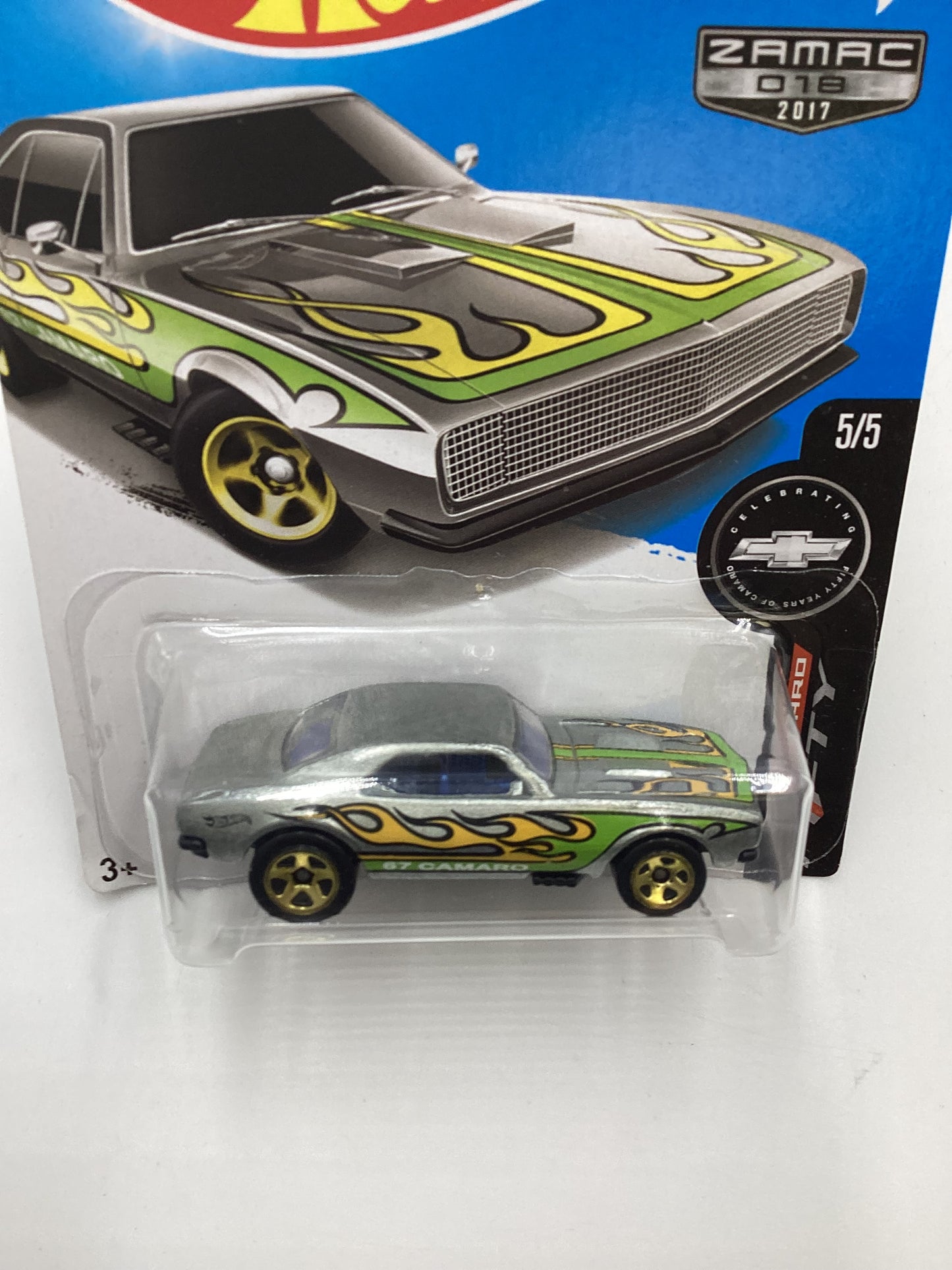 2017 Hot Wheels Camaro Fifty Zamac #18 1967 Camaro Walmart Exclusive 148C