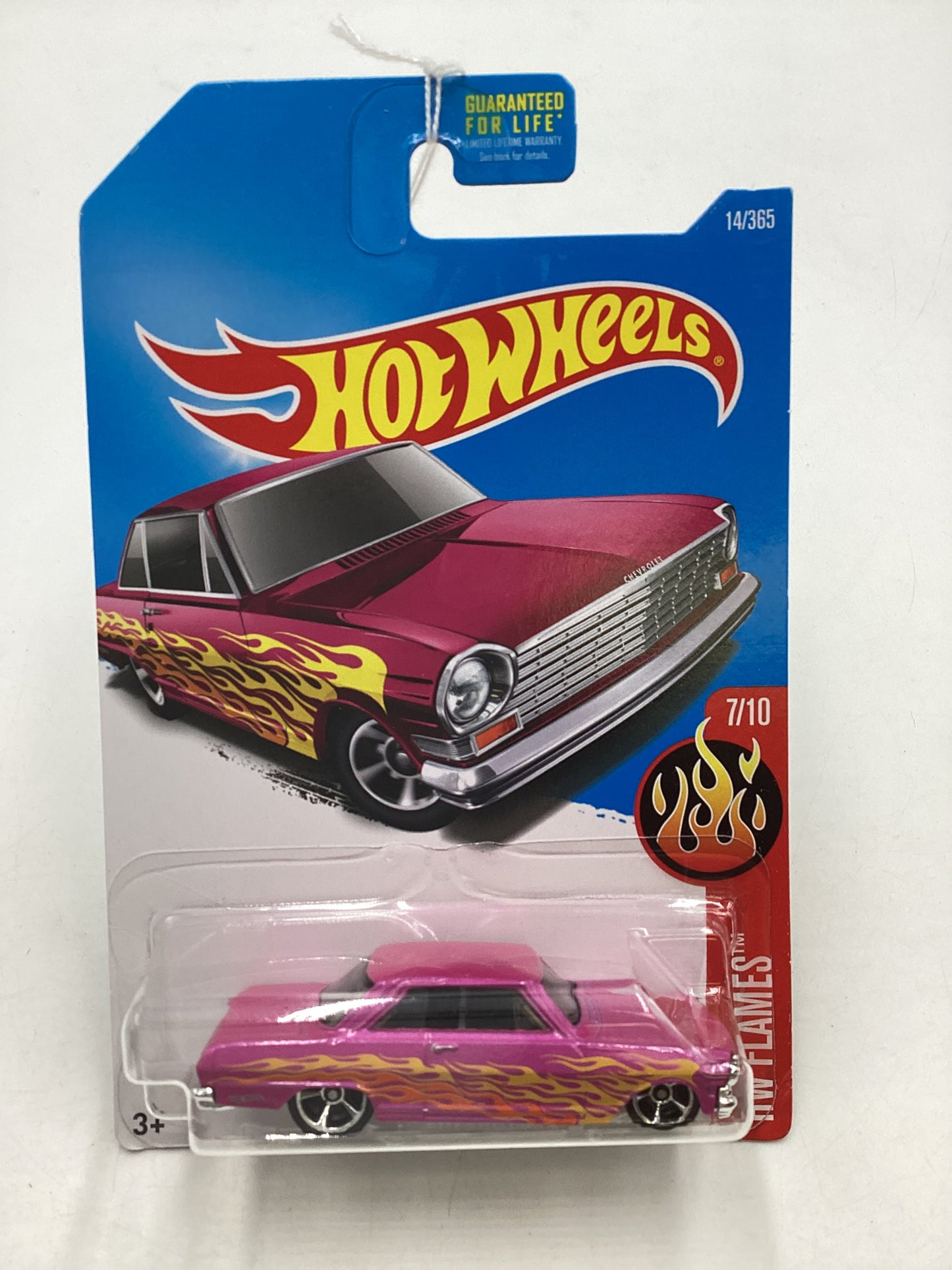 2017 Hot Wheels #014 63 Chevy II Pink 6B