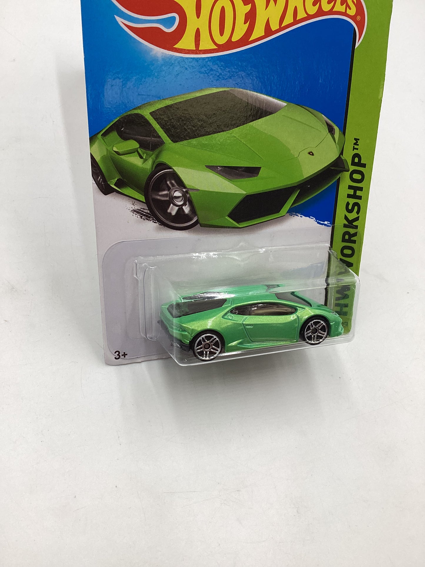 2015 Hot Wheels Workshop #222 *Veins on back* Lamborghini Huracan LP 610-4 Green 101C