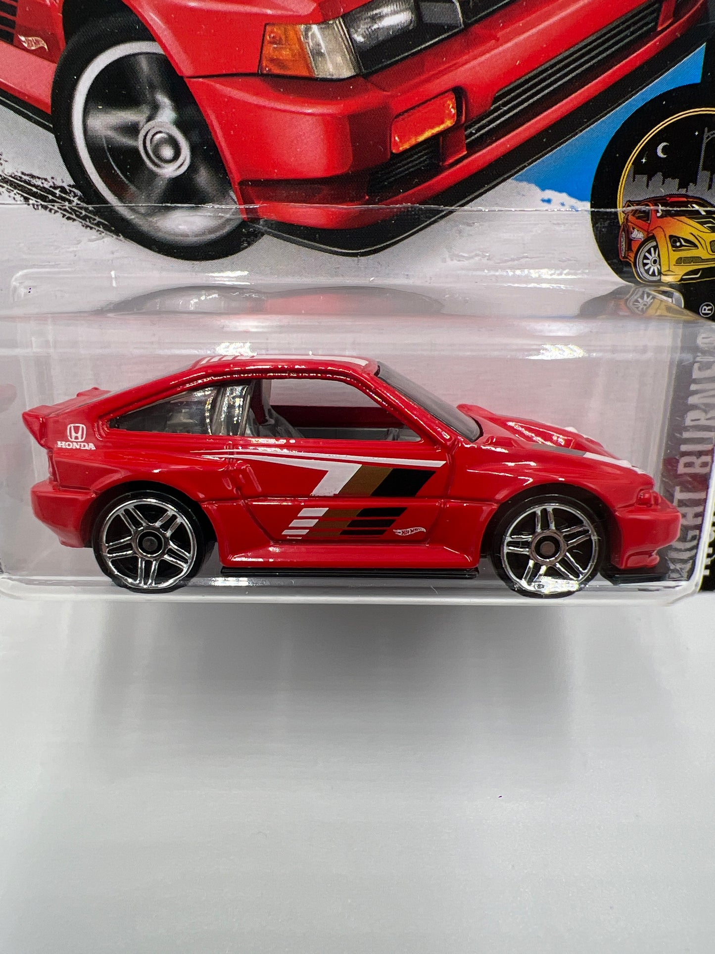 2016 Hot Wheels Night Burnerz #85 1985 Honda CR-X Red 77D