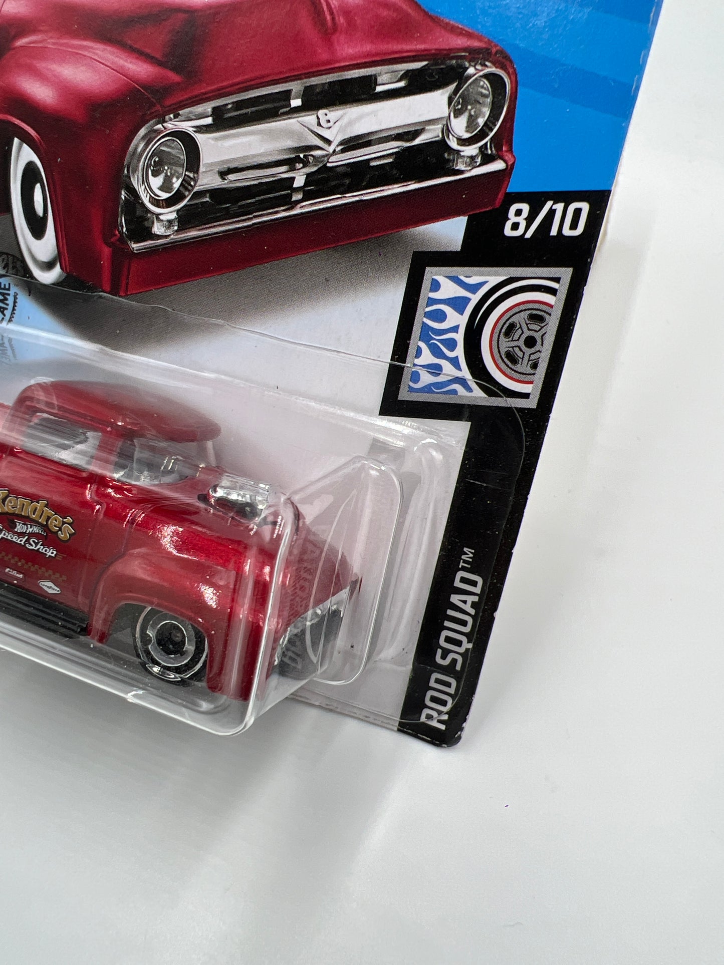 2019 Hot Wheels Kroger Exclusive Rod Squad #227 Custom 56 Ford Truck Red 240D