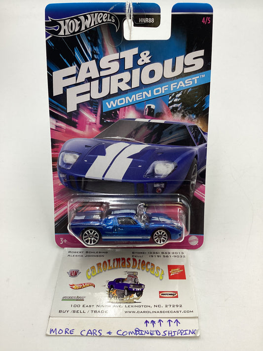 2024 Hot Wheels Fast and Furious Women of Fast #4 Ford GT40 Blue