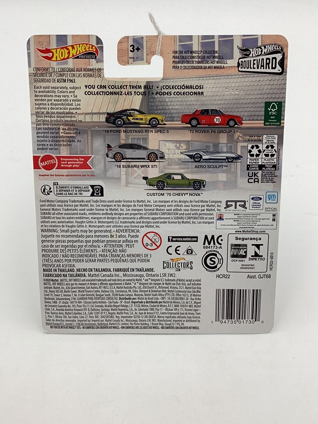 Hot Wheels Boulevard #65 Custom ‘70 Chevy Nova 261D